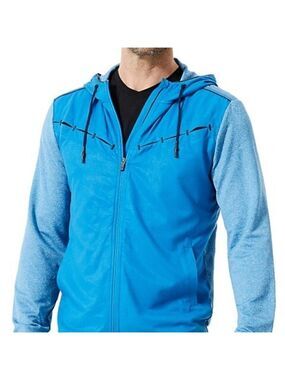 MPG BNWT blue lightweight hooded jacket Xlarge
